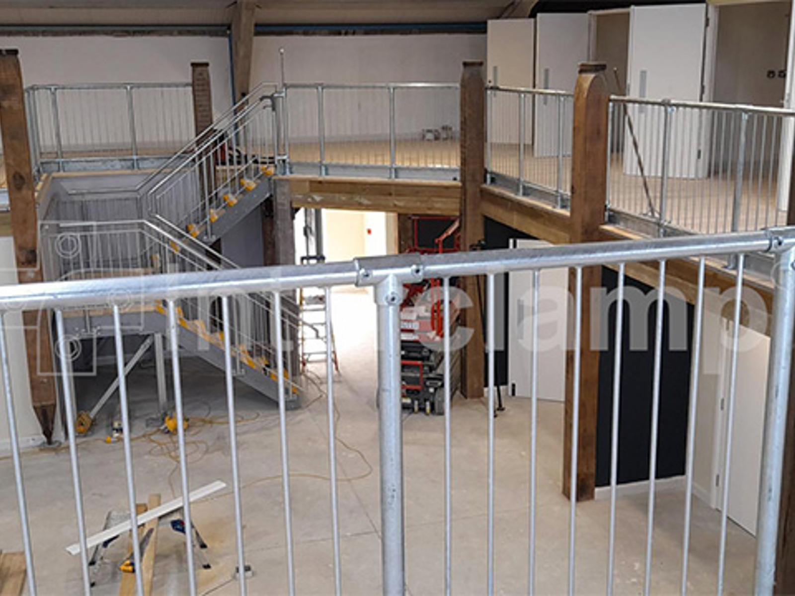 Indoor Modular Barrier Fall Protection | Interclamp