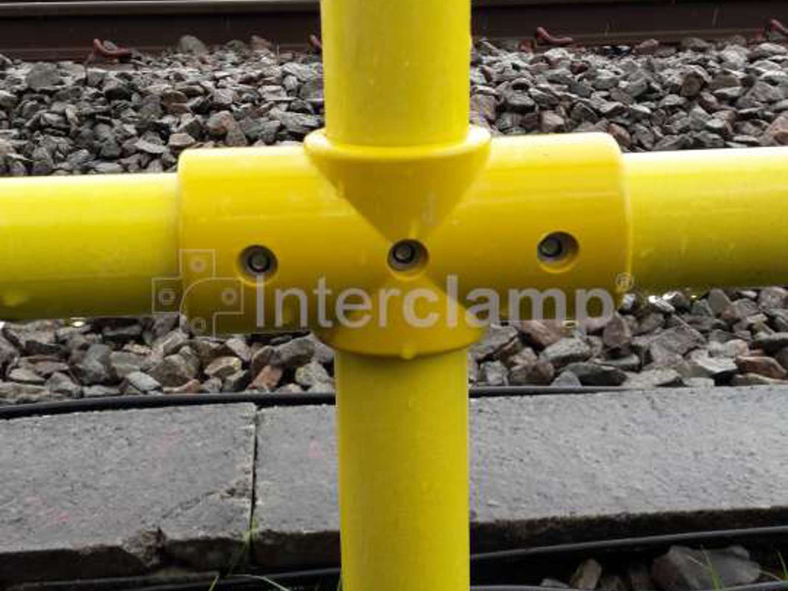 GRP Handrail for Rail Track Safety Interclamp